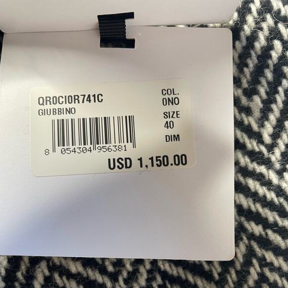 RED Valentino Chevron Wool Forget Me Not Jacket - Picture 8 of 8